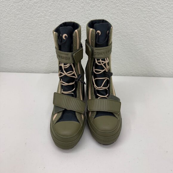 Converse Chuck Taylor All Star GR 82 XX High Heel Olive Shoe 567490C Womens sz 5 - Picture 2 of 8